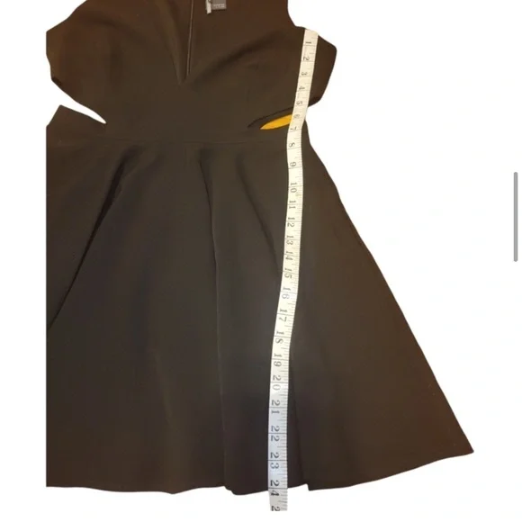 Urban Outfitters Sparkle and Fade Black cut out skater dress sz 6 - Picture 5 of 11